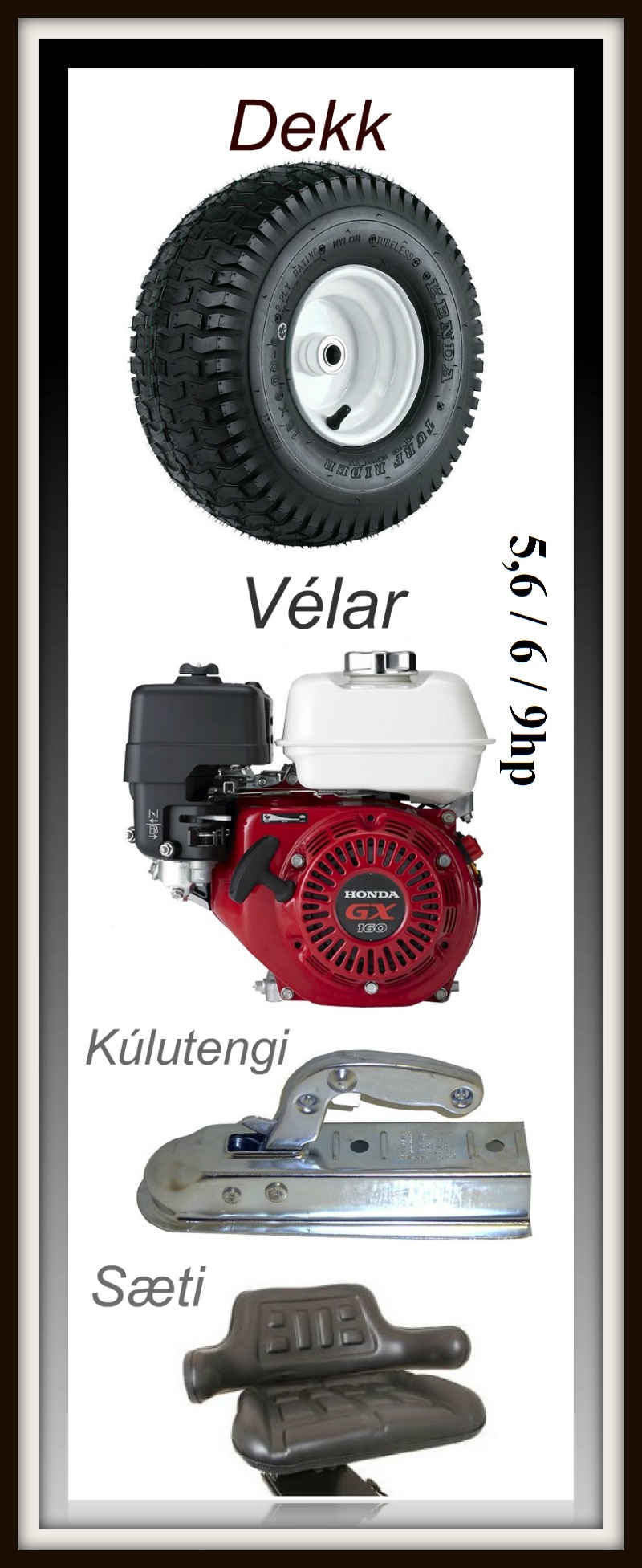 Aukabúnaður fyrir Backhoe 