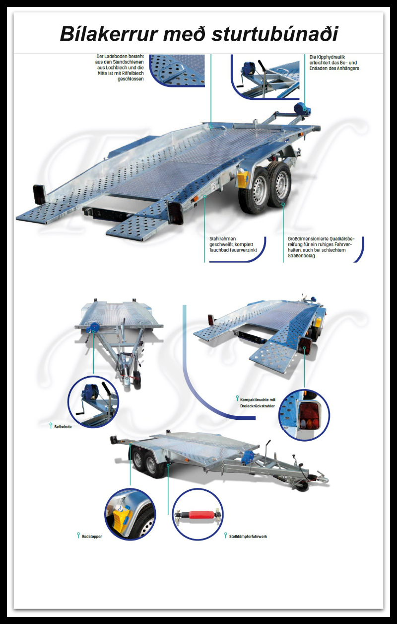 MONZ-Bílakerra með sturtu